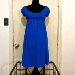 Muse Bright Blue Empire Waist Dress-Size 8